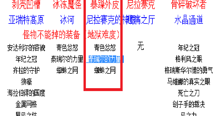 暗黑2皮叔掉落物品概率