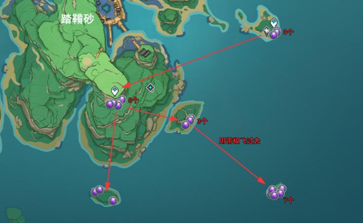 原神踏鞴砂传送点下方继电石