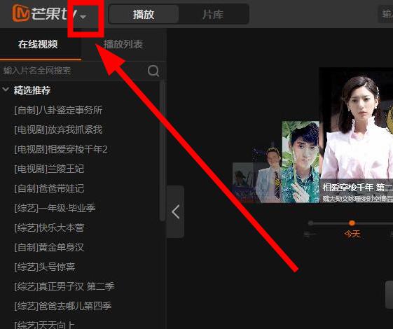 芒果tv找不到弹幕设置