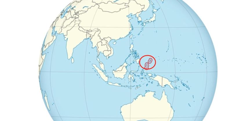 帕劳地理位置地图