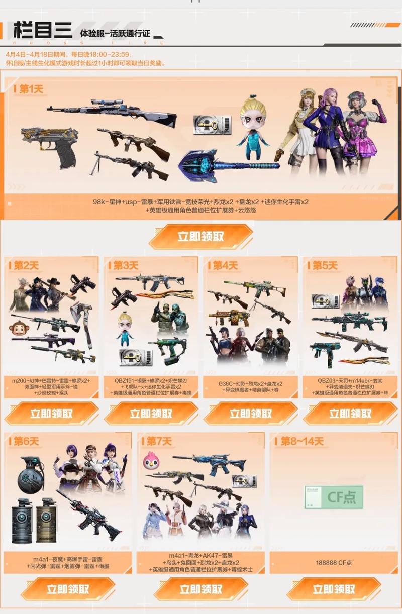 穿越火线体验服免资格