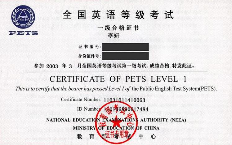 英语水平测试等级