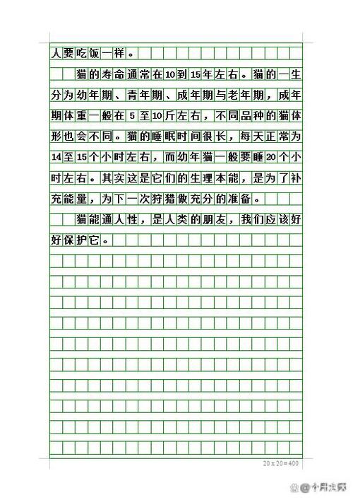 用对比的手写猫70字作文