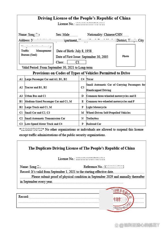 中国驾照翻译公证