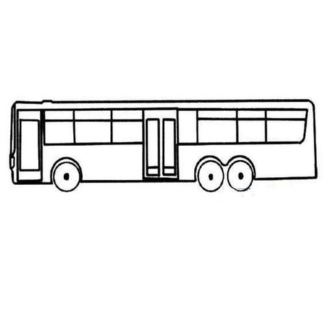 儿童简笔画公交车