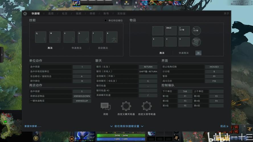 dota2游戏设置