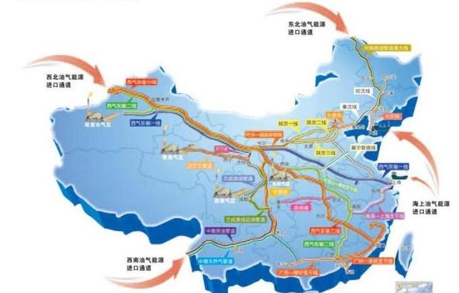 中国四大原油管道