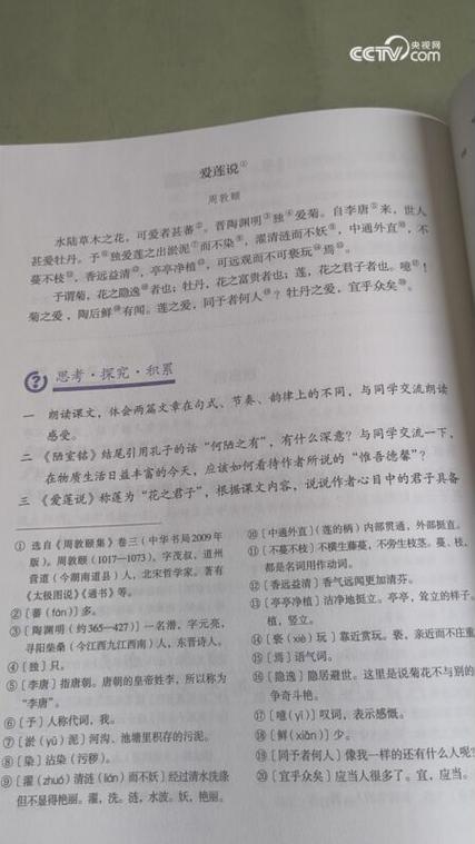 爱莲说课文原文图标