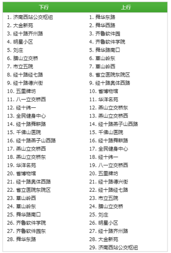济南公交车运营时间