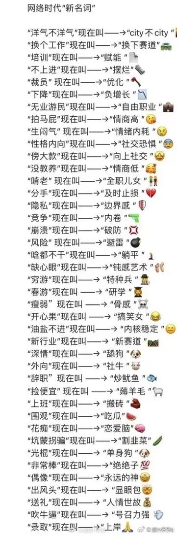网络新词有哪些