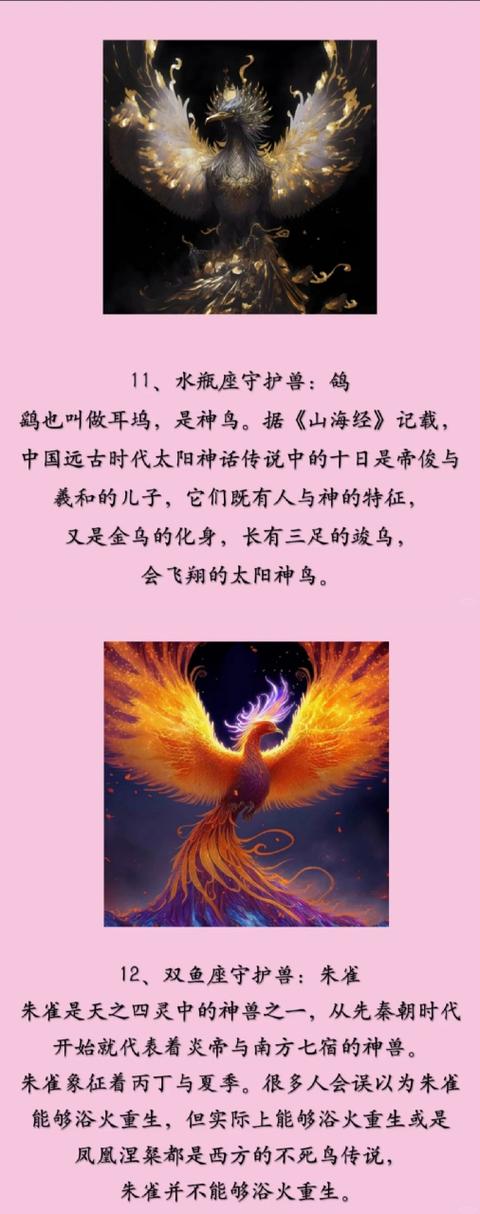 十二星座的守护神兽