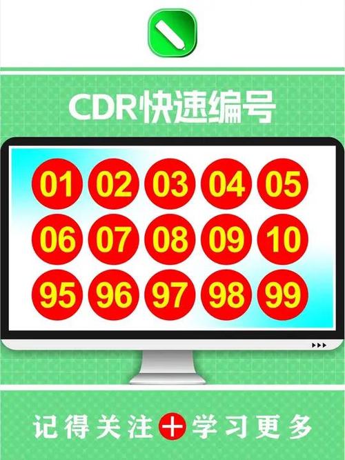 cdr编号怎么自动排序