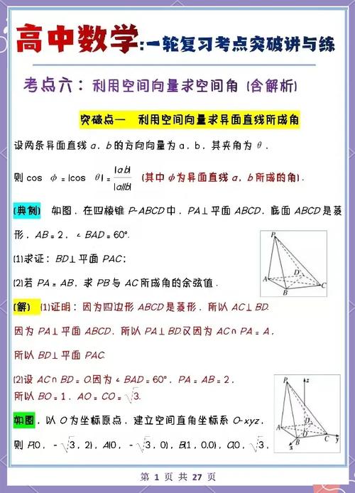 高中数学几何公式大全缩略图
