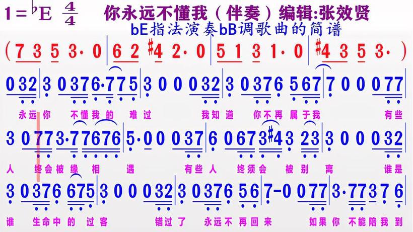 不再联系简谱