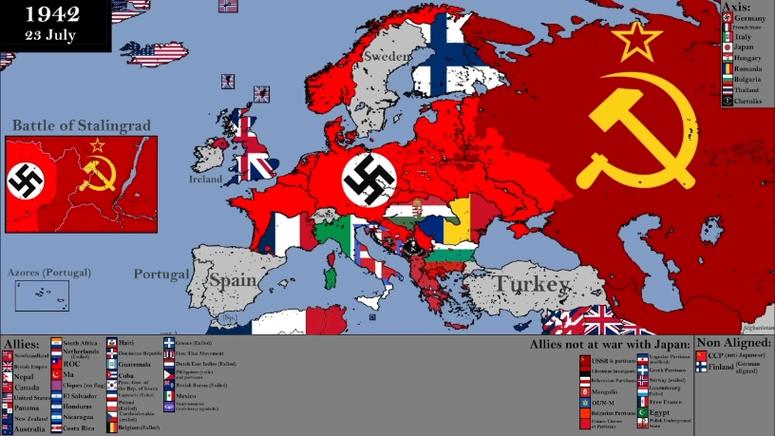 超高清二战军事地图