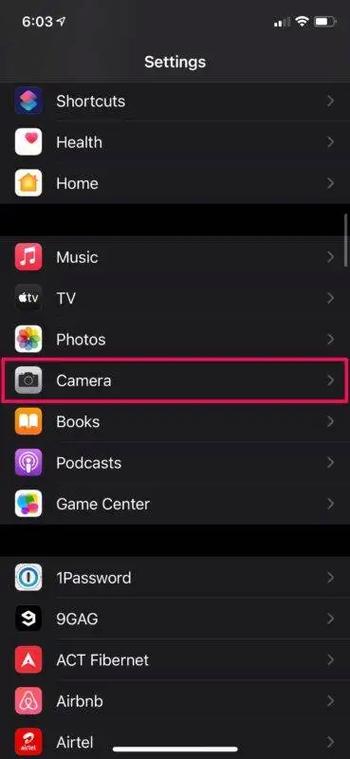 iphone帧率设置截图