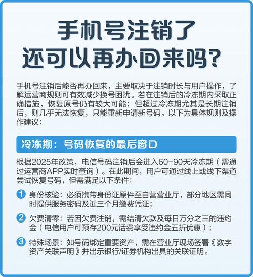 注销手机号以后还能办回来吗截图