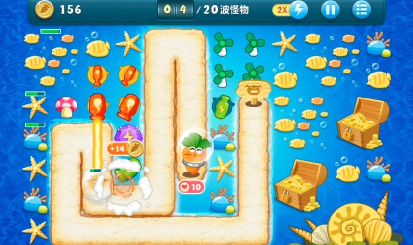 保卫萝卜游乐场25关攻略