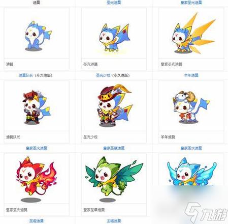 洛克王国迪莫进化图
