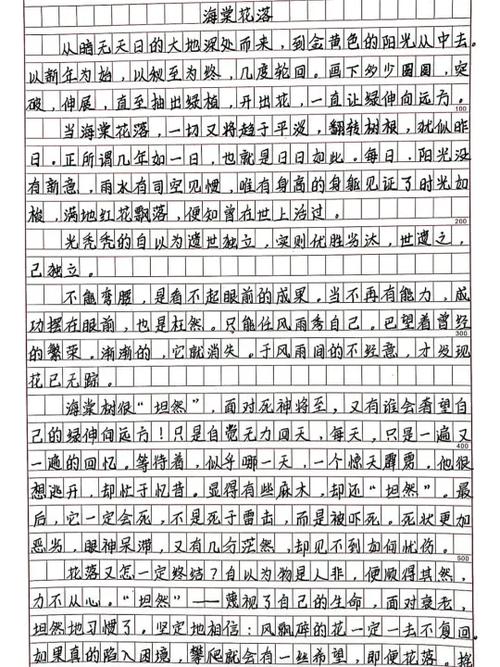 海棠写文
