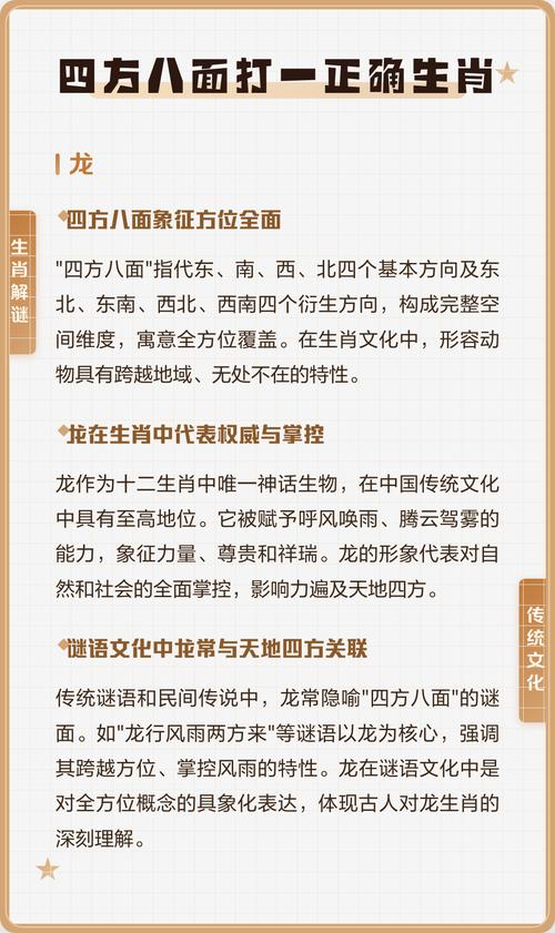 四方八面正确答案一肖