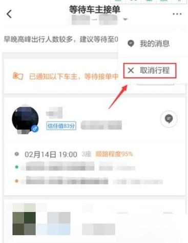 嘀嗒顺风车车主能取消订单吗