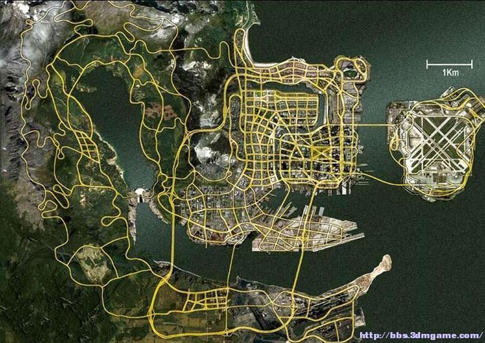 极品飞车地图
