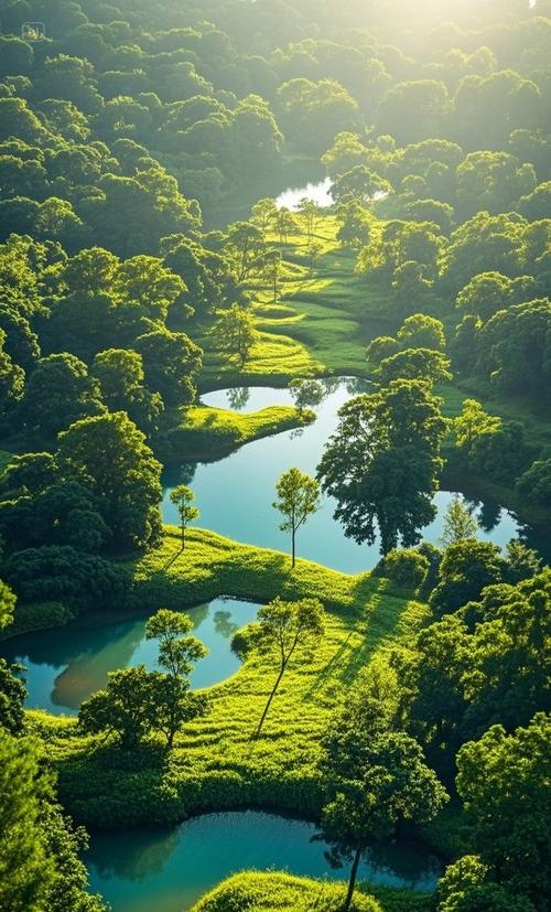 碧水蓝天共一色,青山绿水画中画