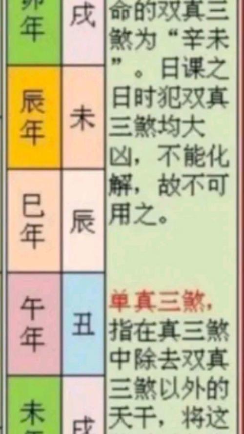真三煞和非真三煞