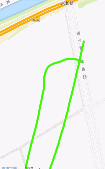 跑步高德地图动态轨迹