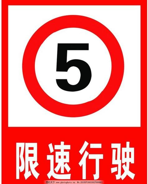 不同颜色的限速标志的区别