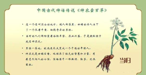 神农尝百草道理20字