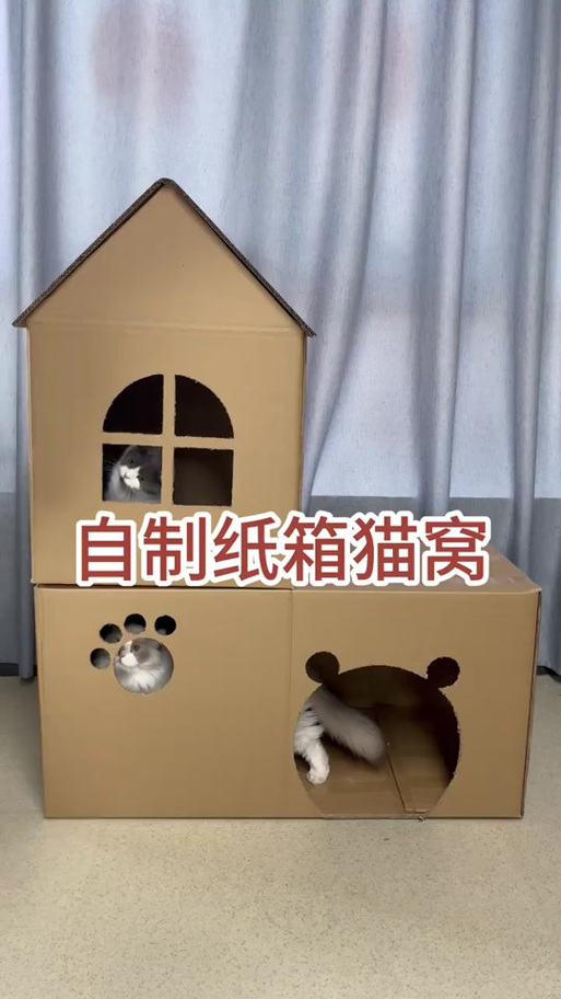 纸箱做猫窝图解简单