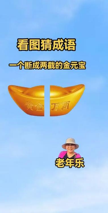 一个人和金元宝的成语