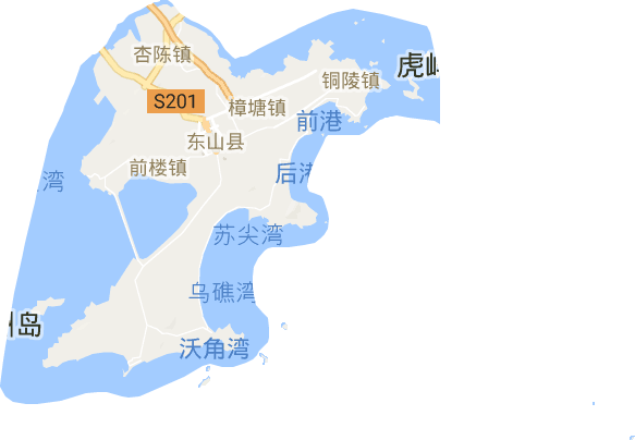 漳州东山县铜陵镇地图