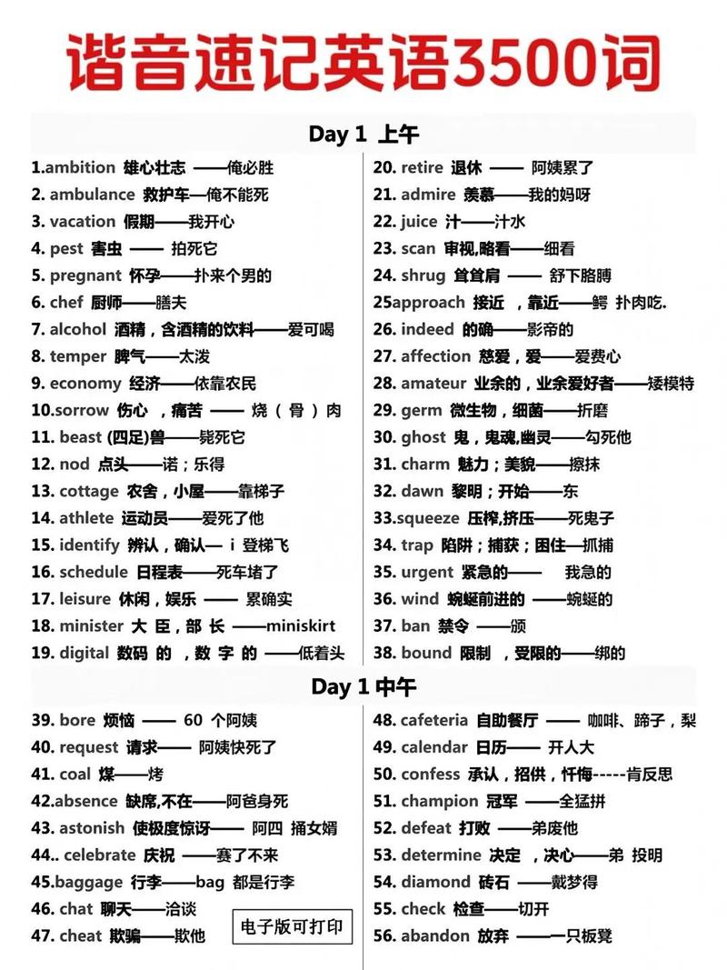 enhance谐音记忆