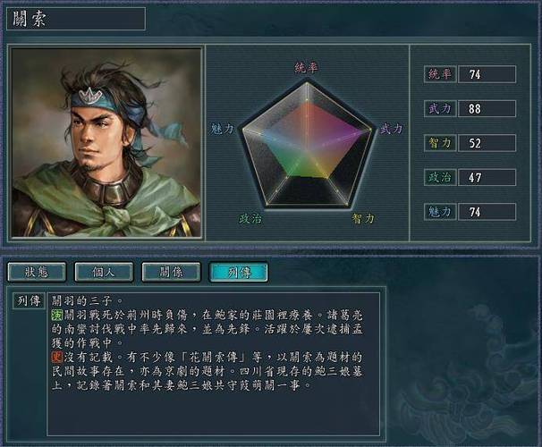 三国志11关索