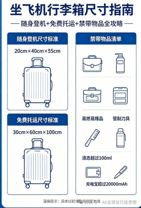 做飞机行李箱多大不需要托运
