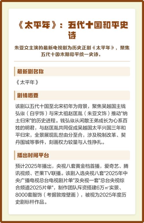 太平年剧情分集介绍