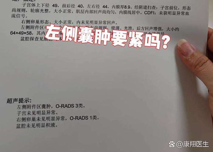左侧附件区囊性包块是什么情况