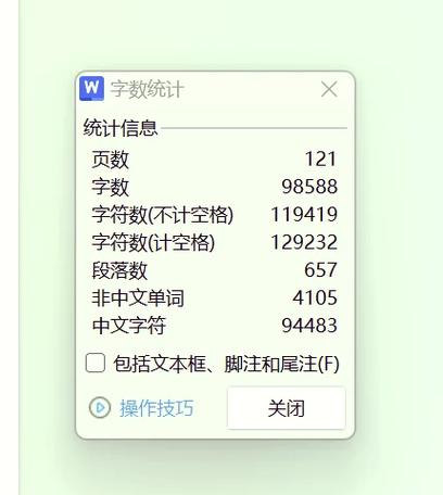 怎么查看论文有多少字