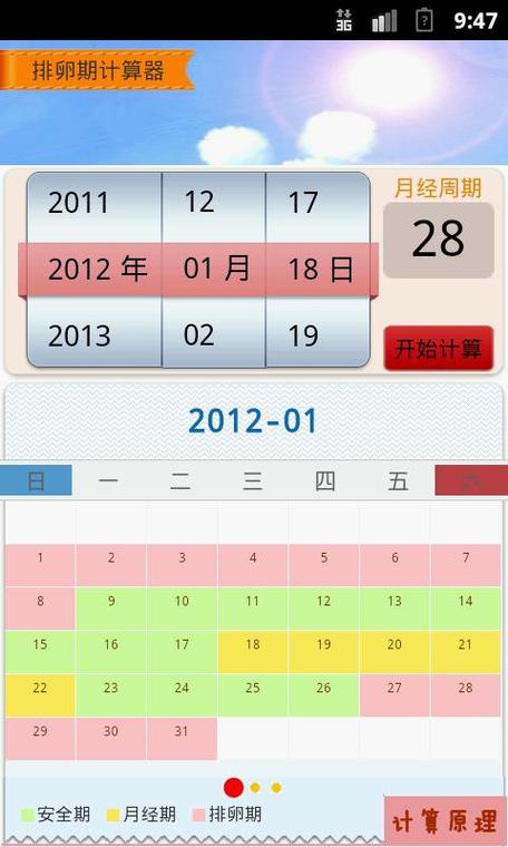 排卵日计算app