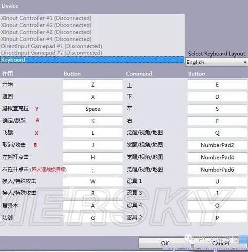 火影忍者疾风传键盘设置