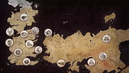 权力的游戏七国地图及势力分布游戏截图