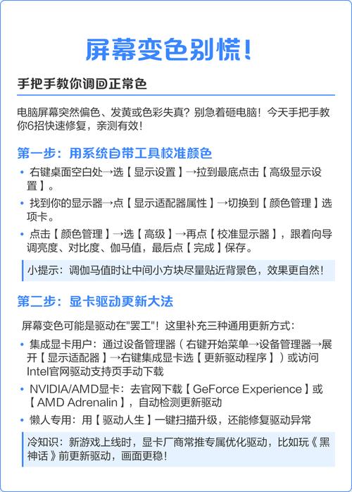电脑屏幕颜色变了怎么调到原来的