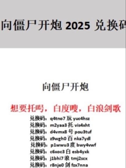 2025兑换码(永久)12月饥荒