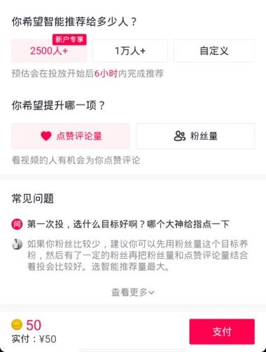 抖加怎么投放