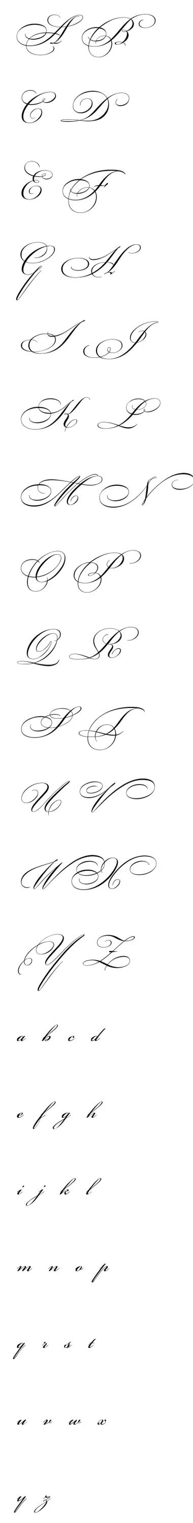 花体字文案