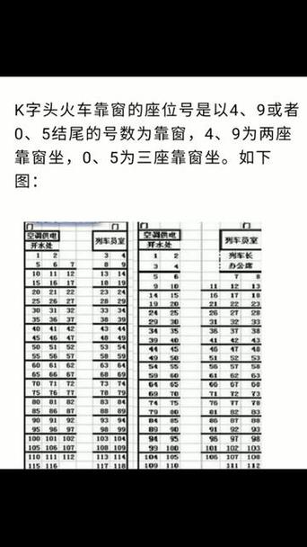 K字头火车票靠窗