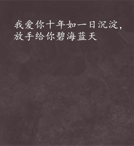 十年而己我选泽放手小说